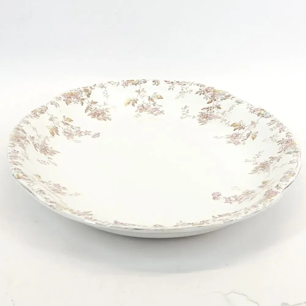 Antique Ridgeways Oval Platter Tray Pink Ditsy‎ Floral Valentines Wall Decor 16